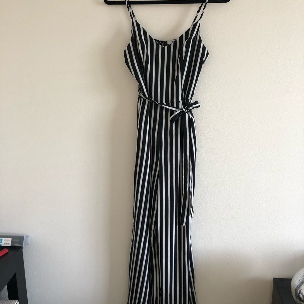 Charlotte Russe black white jumpsuit